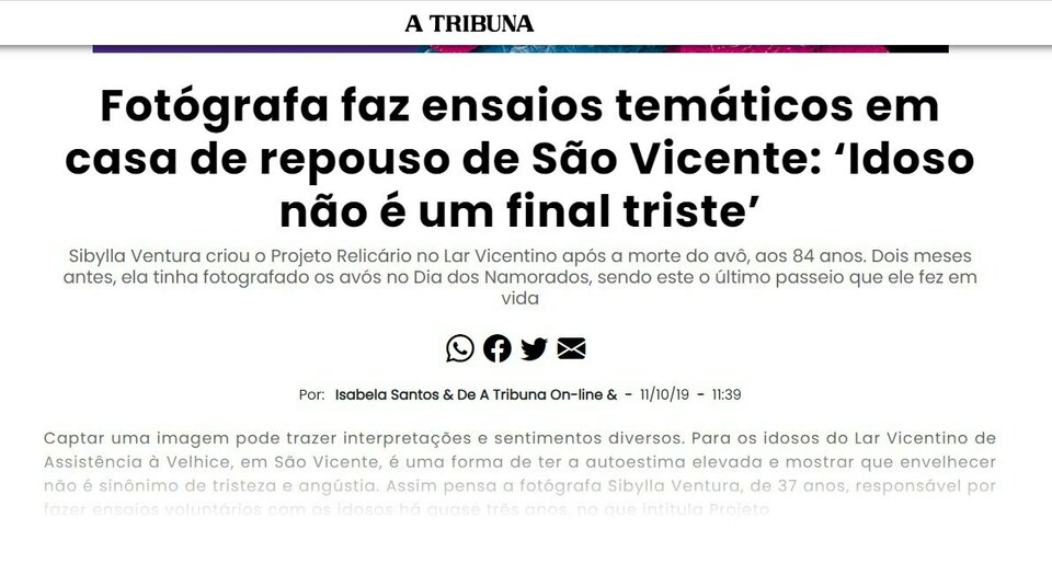 A Tribuna - Projeto Relicário
